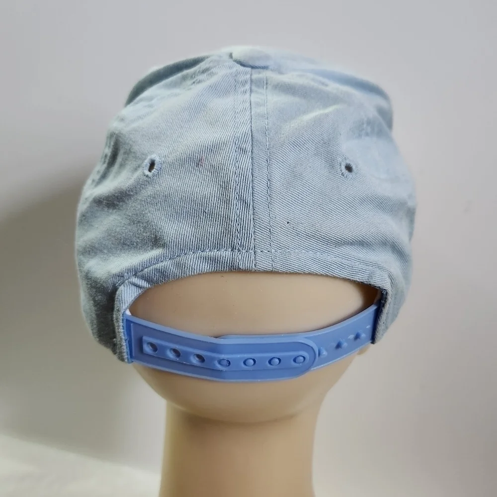 VINTAGE Harley Davidson H-D Motorcycle Light Blue Baseball Hat Cap Kids Youth